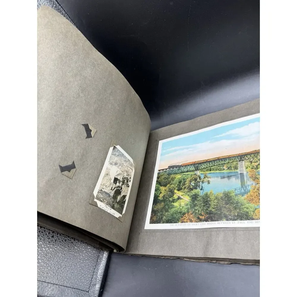 1909 LAKE MICHIGAN TO PUGET SOUND Railroad Scrapbook W Real RR Worker Photos